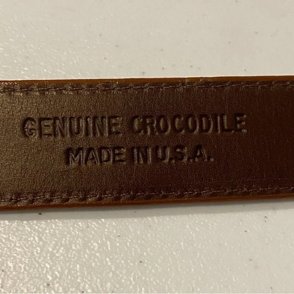 W. KLEINBERG Glazed Alligator Belt